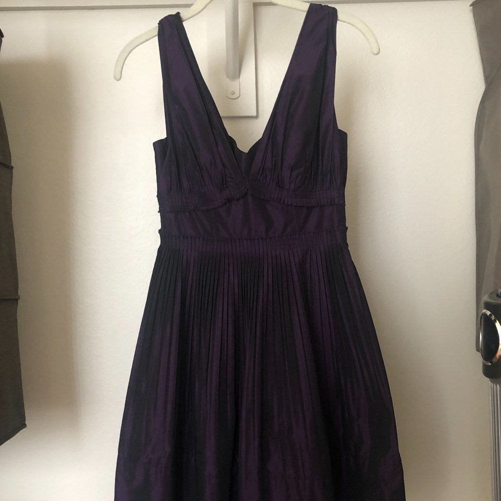 BCBG Pleated Cocktail Dress